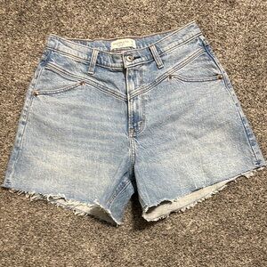 Abercrombie the dad short high rise curve love denim jean shorts